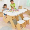 Arches Expandable Table & Bench Set - White