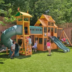 Bear Cave Lodge Swing Set / Playset