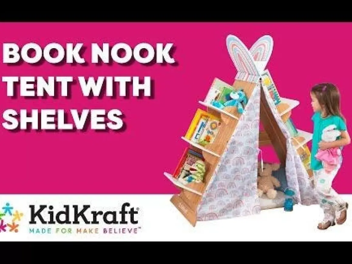 Book Nook Tent With Shelves