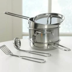 Deluxe Cookware Set With Food