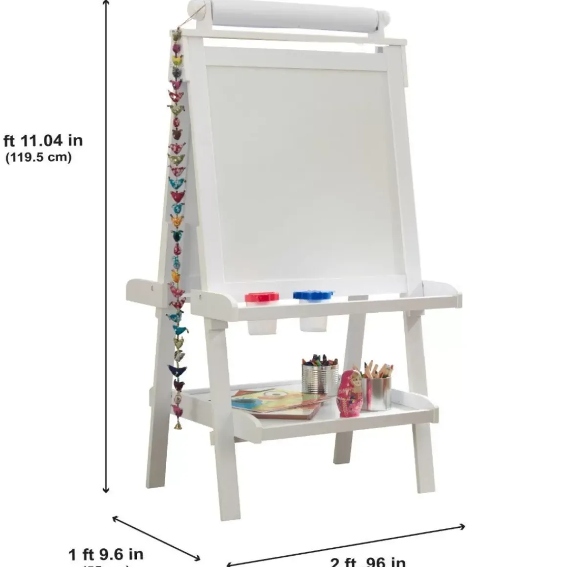 Deluxe Wooden Easel - White