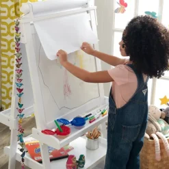 Deluxe Wooden Easel - White
