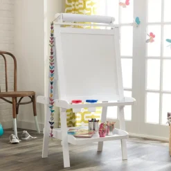 Deluxe Wooden Easel - White