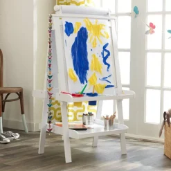 Deluxe Wooden Easel - White