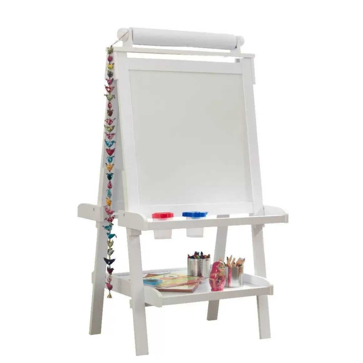 Deluxe Wooden Easel - White