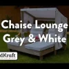 Double Chaise Lounge With Cup Holders - Gray