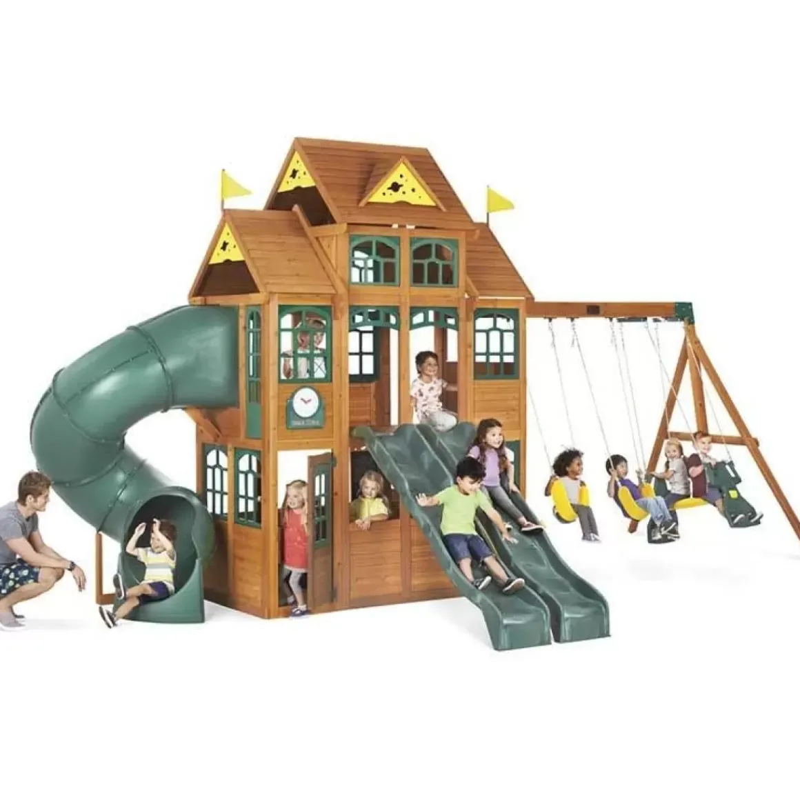 Falcon Ridge Wooden Swing Set / Playset