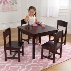 Farmhouse Table & 4 Chairs - Espresso