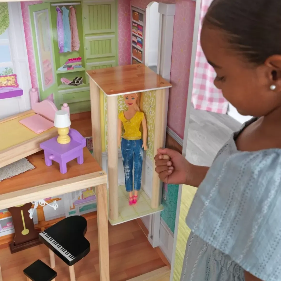 Grand View Mansion Dollhouse With Ez Kraft Assembly™