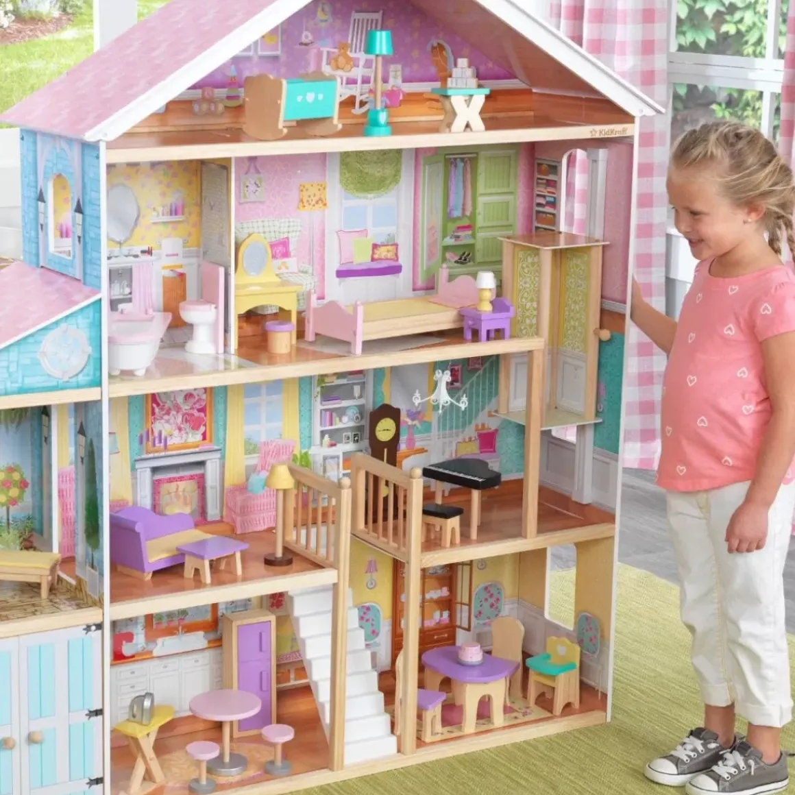 Grand View Mansion Dollhouse With Ez Kraft Assembly™