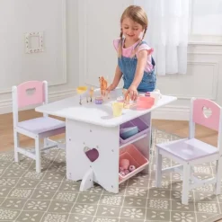 Heart Table & Chair Set