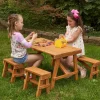 Outdoor Picnic Table Set - Amber
