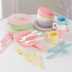 27-Piece Pastel Cookware Playset