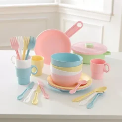 27-Piece Pastel Cookware Playset