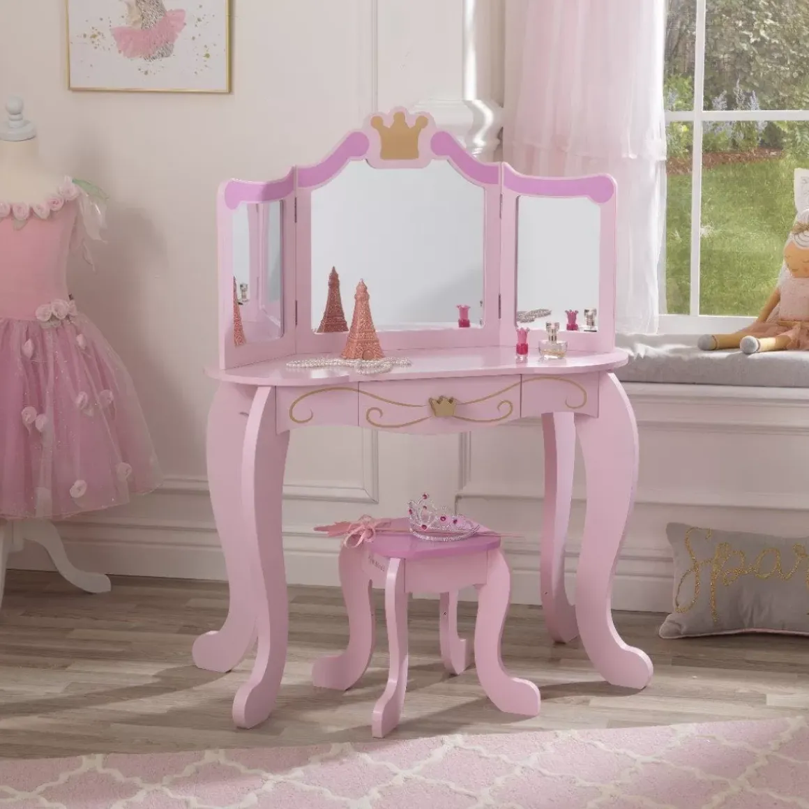 Princess Vanity & Stool