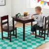 Rectangle Table & 2 Chair Set- Espresso