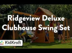 Ridgeview Deluxe Clubhouse Wooden Swing Set / Playset