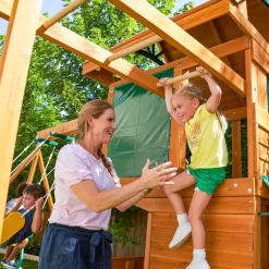 Ridgeview Deluxe Clubhouse Wooden Swing Set / Playset