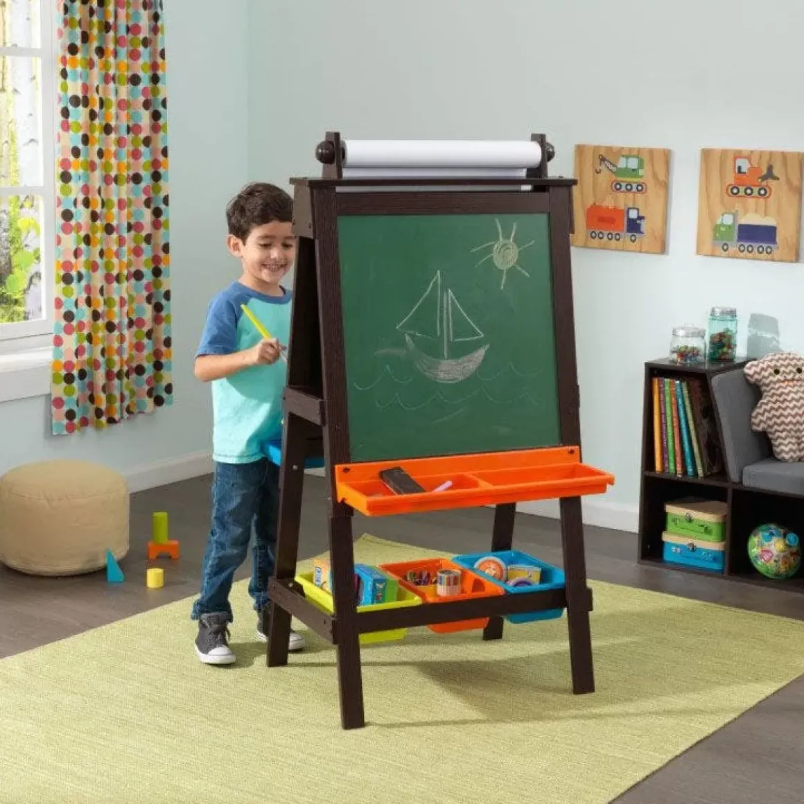 Storage Easel - Espresso