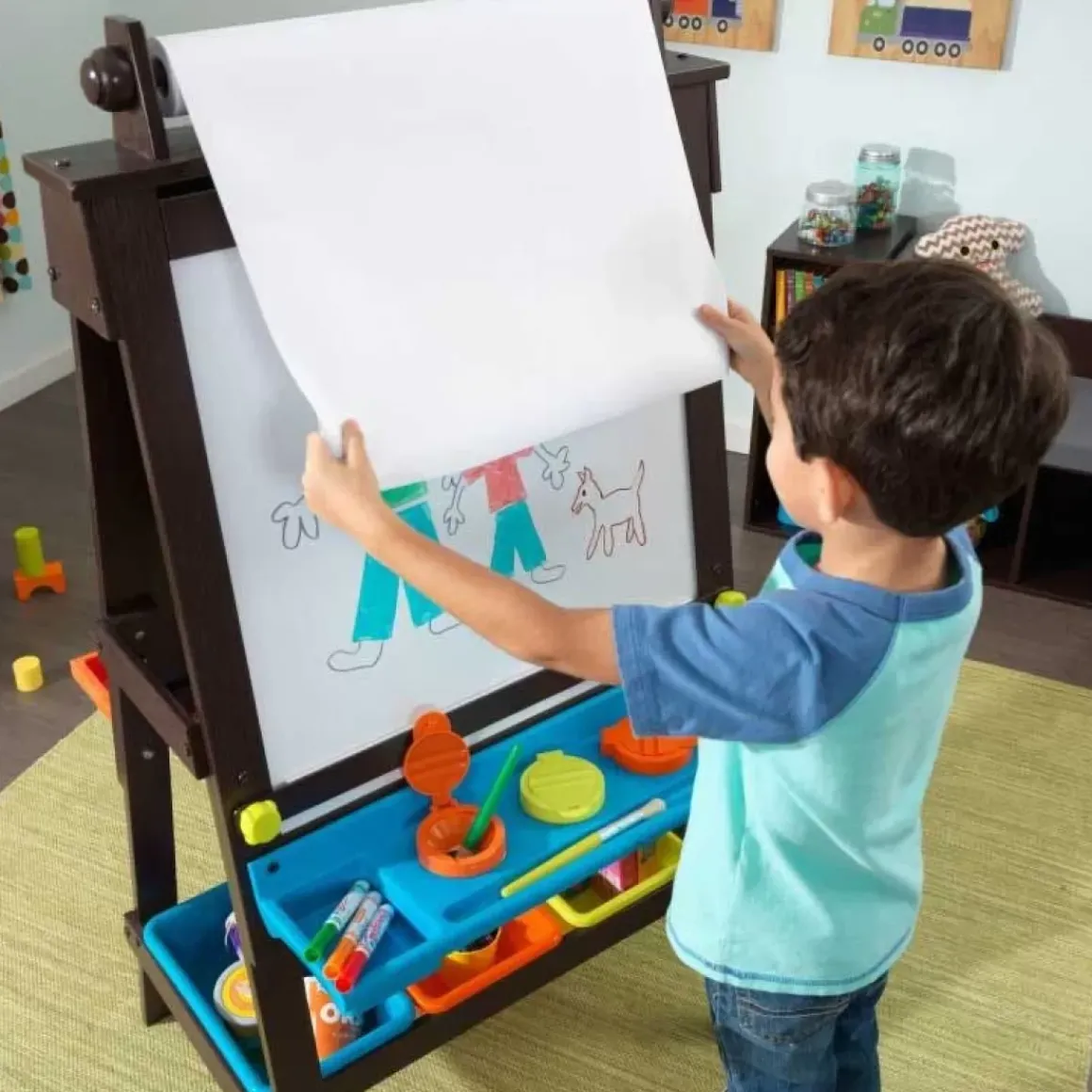 Storage Easel - Espresso