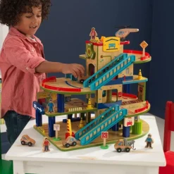 Wash N Go Wooden Car Garage