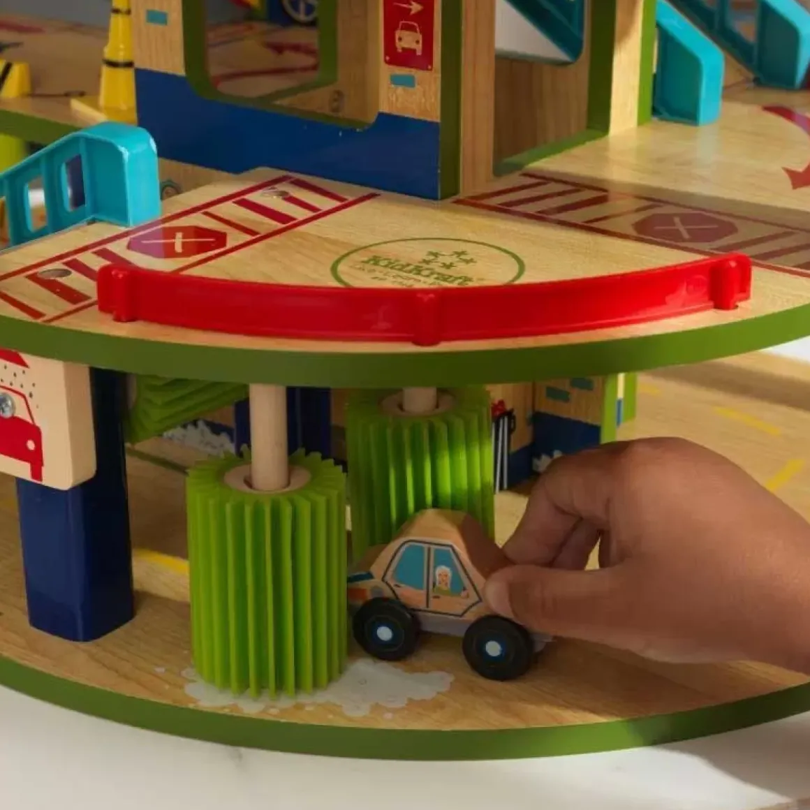 Wash N Go Wooden Car Garage
